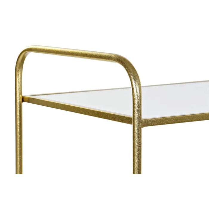 поставка за списания DKD Home Decor Огледало Златен Метал