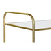 поставка за списания DKD Home Decor Огледало Златен Метал
