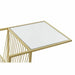 поставка за списания DKD Home Decor Златен Метал Огледало