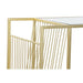 поставка за списания DKD Home Decor Златен Метал Огледало