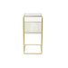 поставка за списания DKD Home Decor Златен Метал Огледало