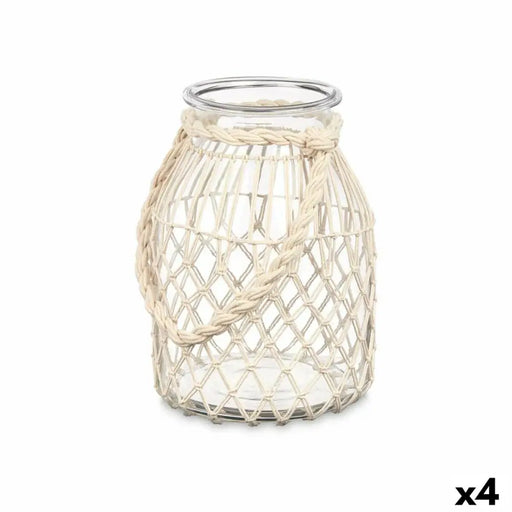 Поставка за свещ Gift Decor 22812W 22812W Бял Прозрачен