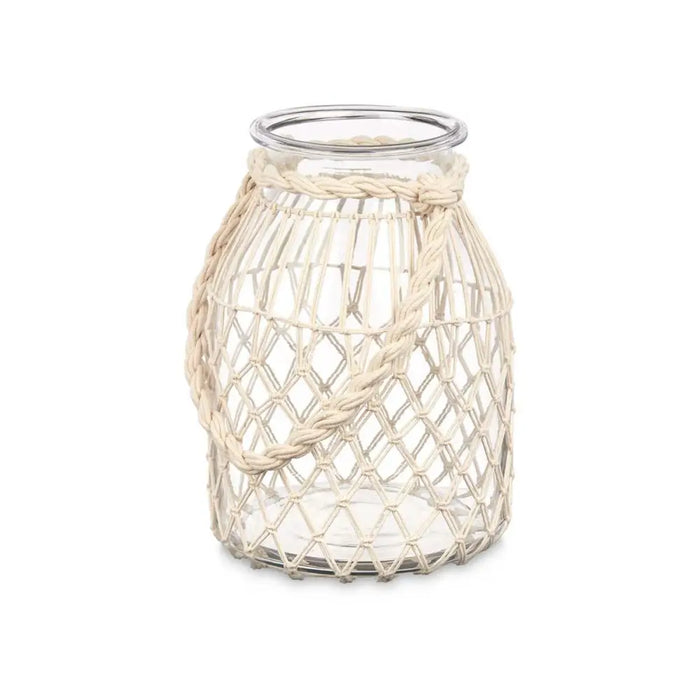 Поставка за свещ Gift Decor 22812W 22812W Бял Прозрачен