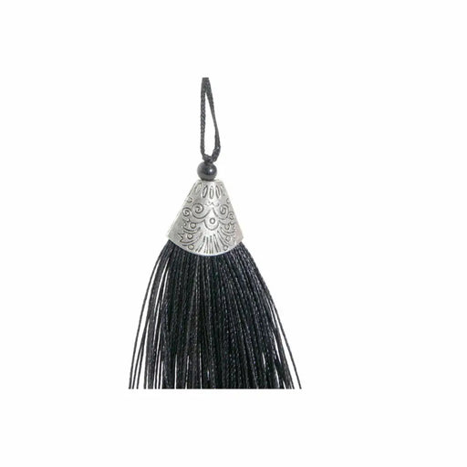 Поставка за свещ DKD Home Decor 8424001833344 Ветрило Черен