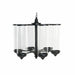 Поставка за свещ DKD Home Decor Черен Метал Кристал 53 x 53
