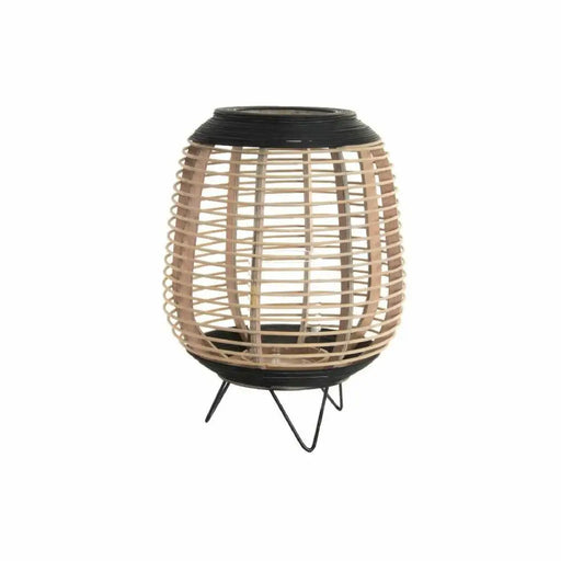 Поставка за свещ DKD Home Decor Кафяв Черен Естествен Метал