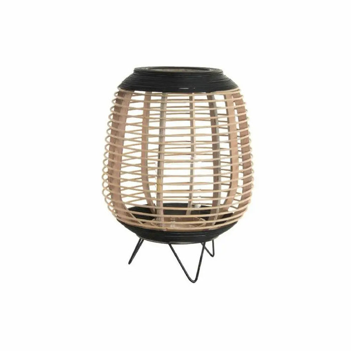 Поставка за свещ DKD Home Decor Кафяв Черен Естествен Метал