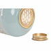 Поставка за свещ DKD Home Decor Син Розов Алуминий 24 x 24