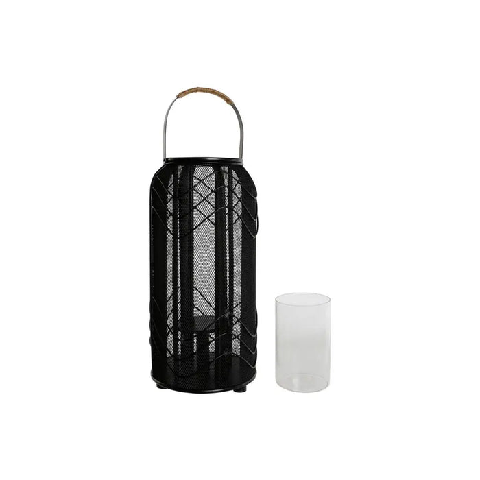 Поставка за свещ Home ESPRIT Черен Метал 21,5 x 21,5 x 43,5