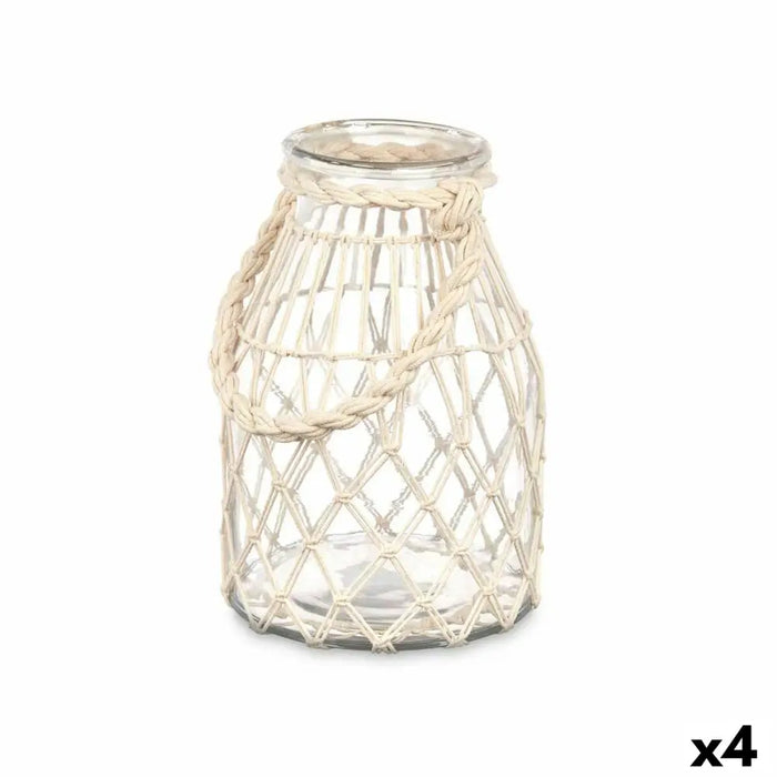 Поставка за свещ Gift Decor 22813W 22813W Бял Прозрачен