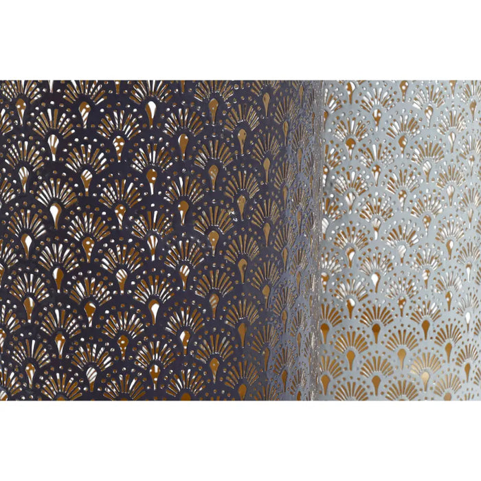 Поставка за свещ DKD Home Decor Бежов Алуминий 24 x 24 x 57