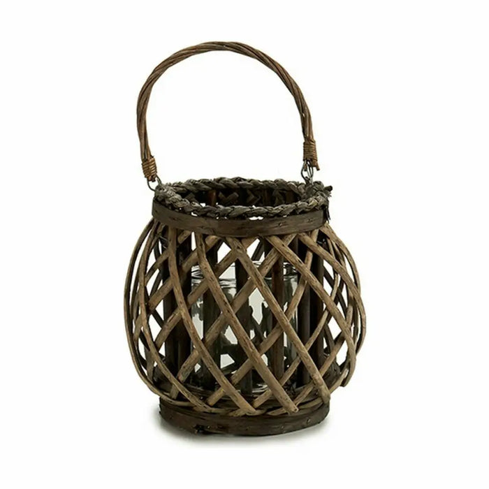 Поставка за свещ Gift Decor 38617 38617 Кафяв Сив плетена
