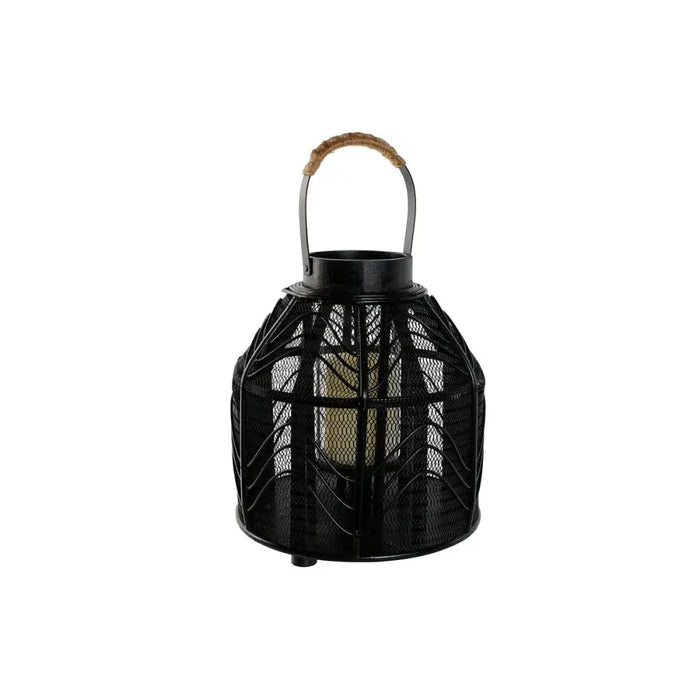 Поставка за свещ Home ESPRIT Черен Метал 26,5 x 26,5 x 28 cm