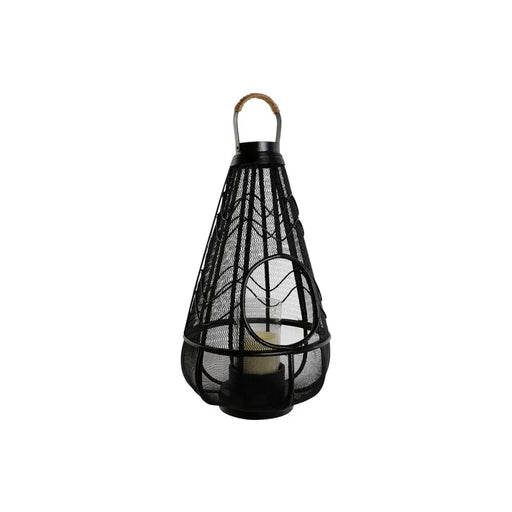 Поставка за свещ Home ESPRIT Черен Метал 28 x 28 x 50 cm