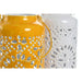 Поставка за свещ Home ESPRIT Жълт Бял Желязо 15 x 15 x 33