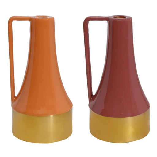 Поставка за свещ DKD Home Decor Метал Лакиран (11 x 11 x 20