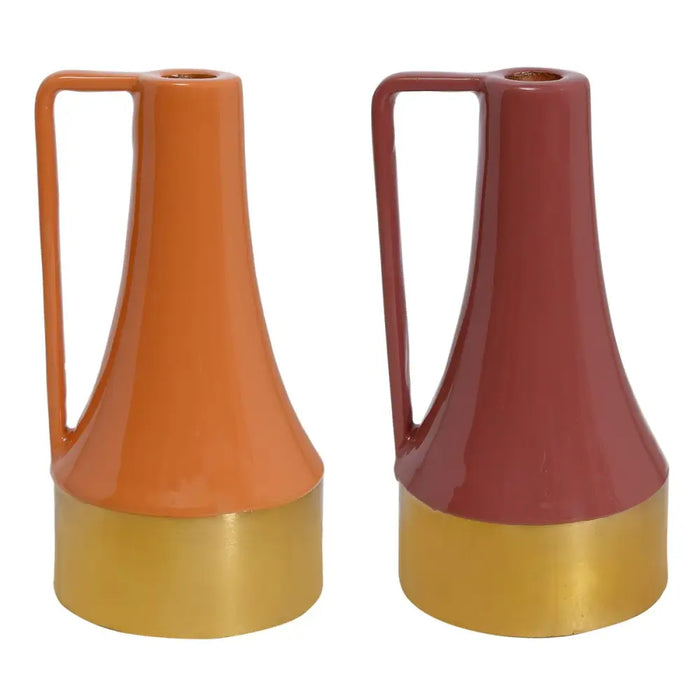 Поставка за свещ DKD Home Decor Метал Лакиран (11 x 11 x 20