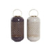 Поставка за свещ DKD Home Decor Бежов Алуминий 24 x 24 x 57