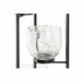 Поставка за свещ DKD Home Decor Кристал Черен Прозрачен 18