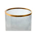 Поставка за свещ Home ESPRIT Син Златен Кристал 21 x 21 x