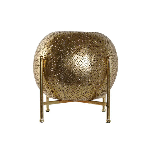 Поставка за свещ Home ESPRIT Златен Метал Кристал 29 x 29 x