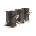 Поставка за свещ DKD Home Decor Кристал Алуминий (20 x 7 x