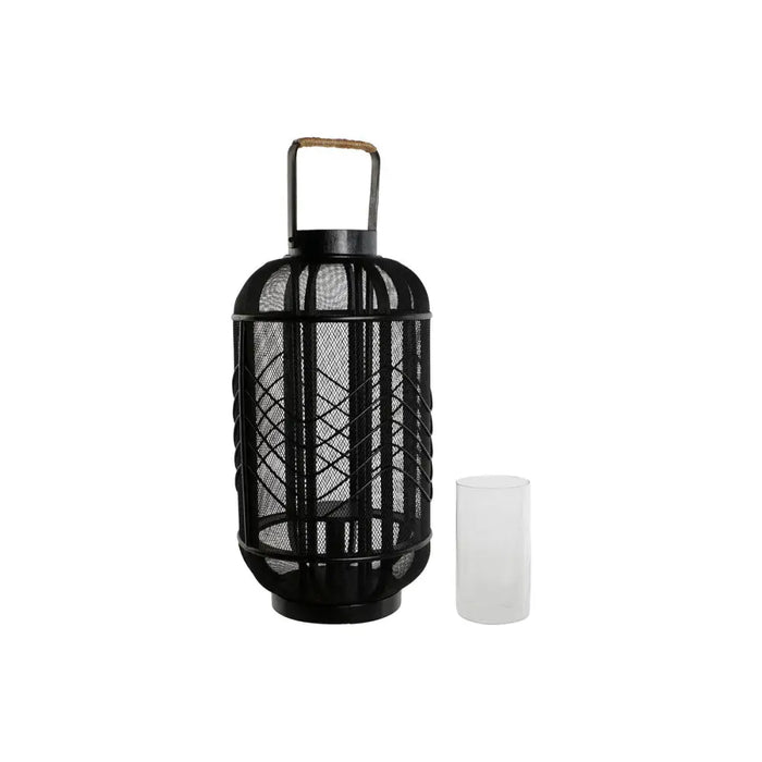 Поставка за свещ Home ESPRIT Черен Метал 25,5 x 25,5 x 46,5