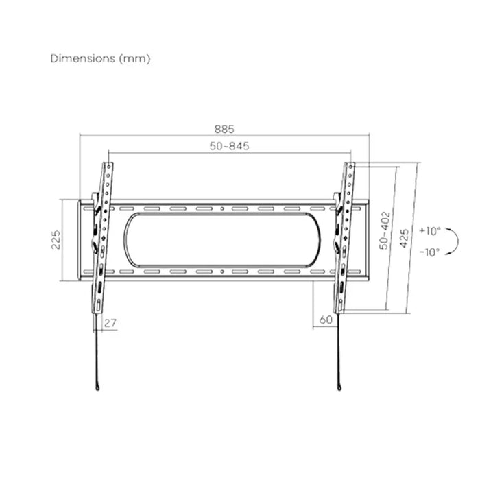 Поставка за телевизор TM Electron 43” 90’’ 80 kg
