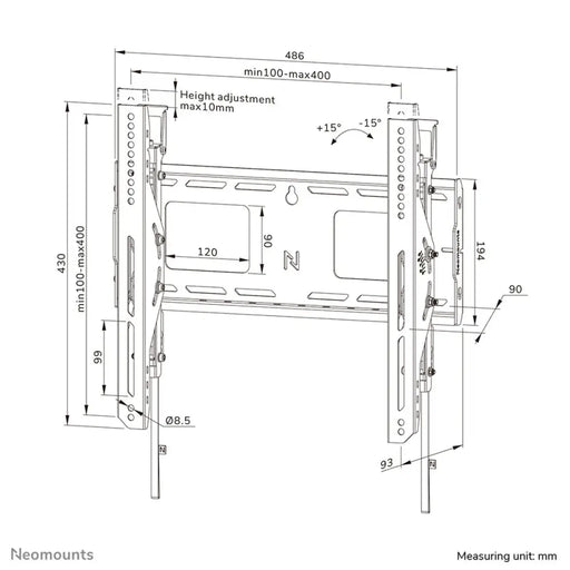 Поставка за телевизор Neomounts WL35-750BL14 32’’ 75’’ 100