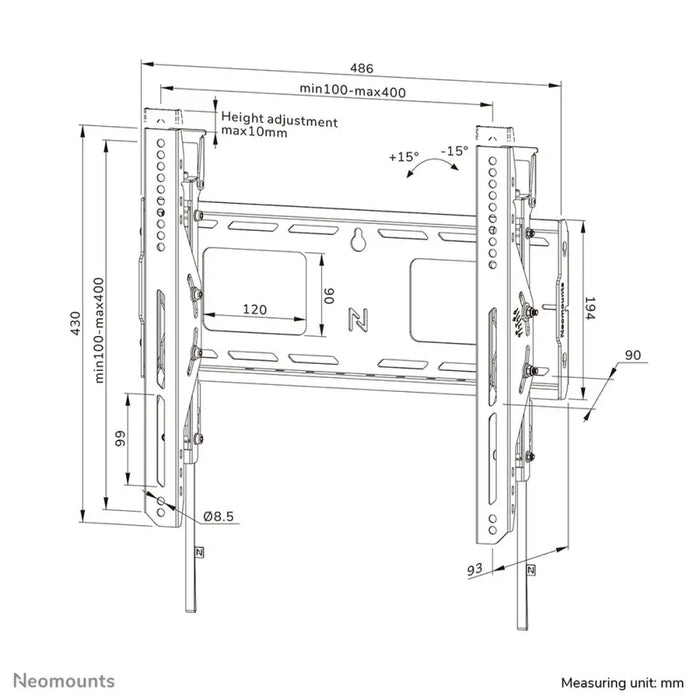 Поставка за телевизор Neomounts WL35-750BL14 32’’ 75’’ 100