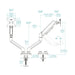 Поставка за телевизор TooQ DB1434TNR B 13’’ 20 kg