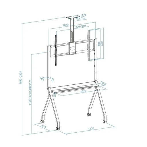 Поставка за телевизор TooQ FS20208M-B 55’’ 100’’ 120 kg