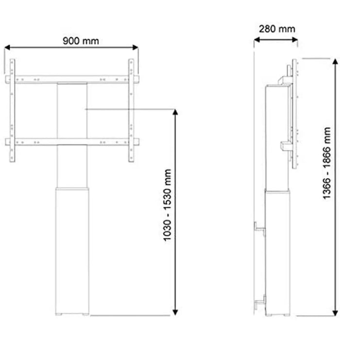 Поставка за телевизор Neomounts PLASMA-W2250BLACK 42’’