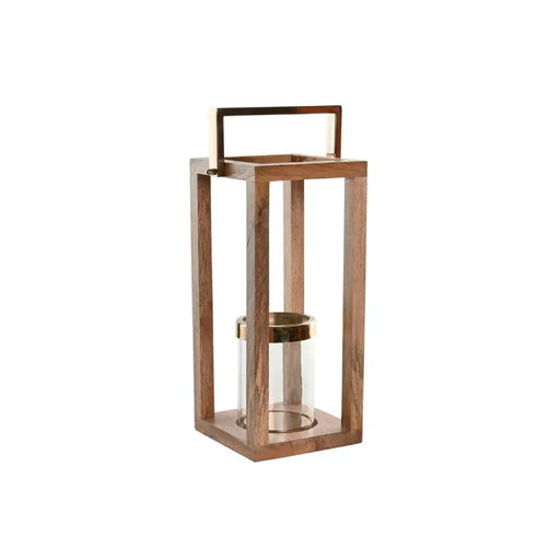 Поставка за свещ Home ESPRIT Кафяв Стомана Дърво манго 25 x