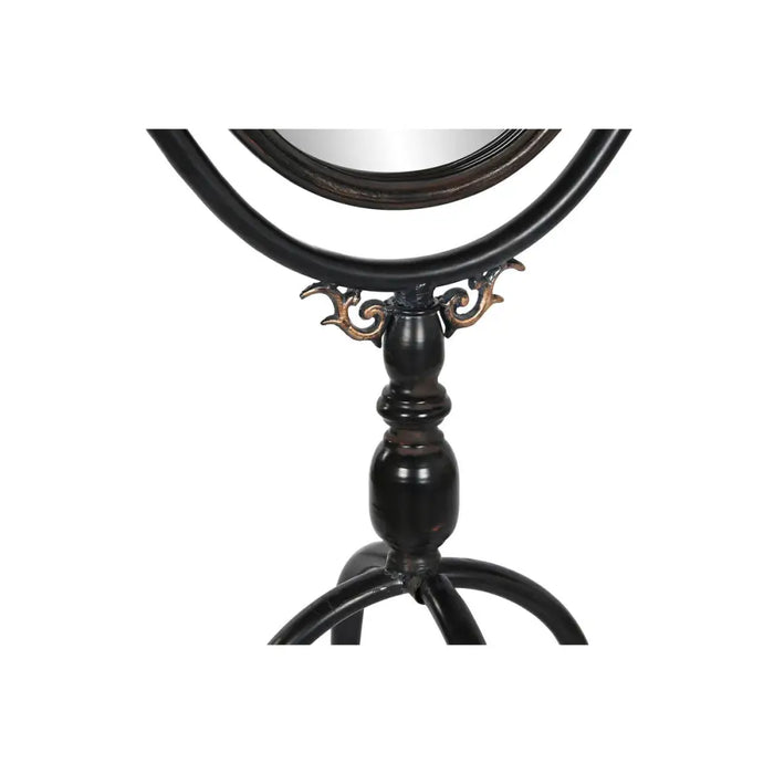 Постоянно огледало DKD Home Decor Черен Метал Кристал 61 x