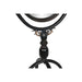 Постоянно огледало DKD Home Decor Черен Метал Кристал 61 x