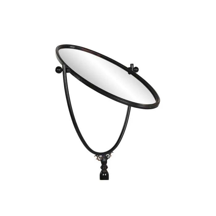 Постоянно огледало DKD Home Decor Черен Метал Кристал 61 x