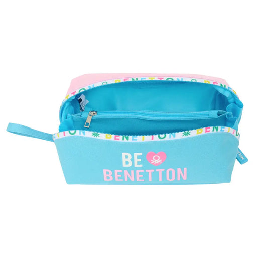 Пътническа Чанта Benetton Unique Розов цвят тюркоаз 20 x 8