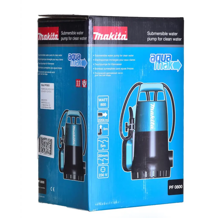 Потопяема помпа Makita PF0800 800 W 13200 l/h 5 m