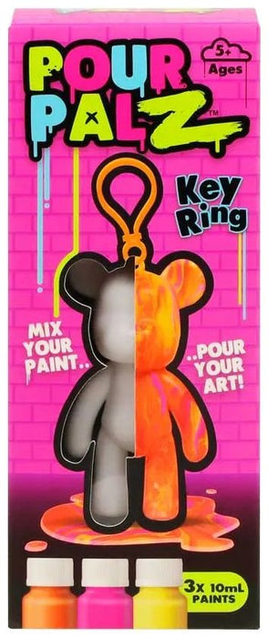 Творчески комплект Pour PalZ - Мече за Оцветяване, ключодържател, асортимент