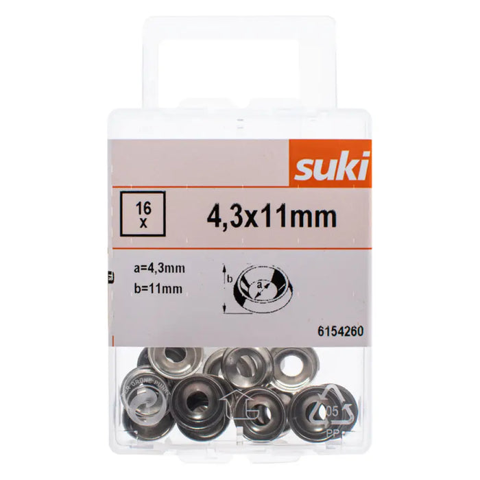 ПОВДИГНАТА ШАЙБА МЕСИНГ 4,3Х11MM SUKI