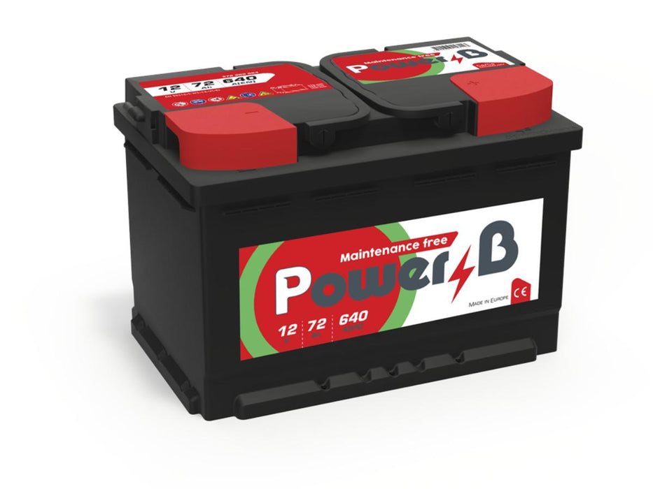АКУМУЛАТОР POWER B 72AH 640A