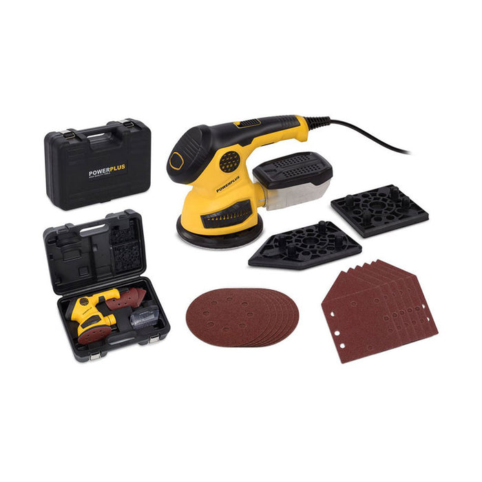 ЕКСЦЕНТЪРШЛАЙФ 3В1 POWER PLUS POWX0485 125 мм, 260 W, КУФАР
