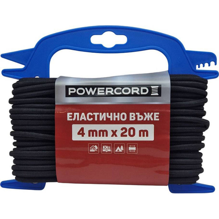 ЕЛАСТИЧНО ВЪЖЕ POWERCORD 4 ММ 20 М ЛАСТИК