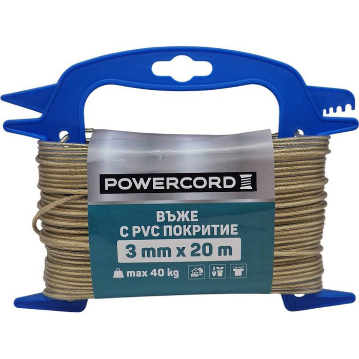 ВЪЖЕ ПВЦ ПОКРИТИЕ POWERCORD 3 ММ 20 М ПВЦ