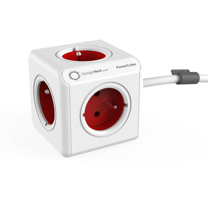 Разклонител POWERCUBE 5 ГН/3М RED