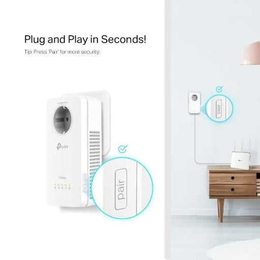 PowerLine адаптер TP-Link TL-WPA8631P WiFi 1 брой