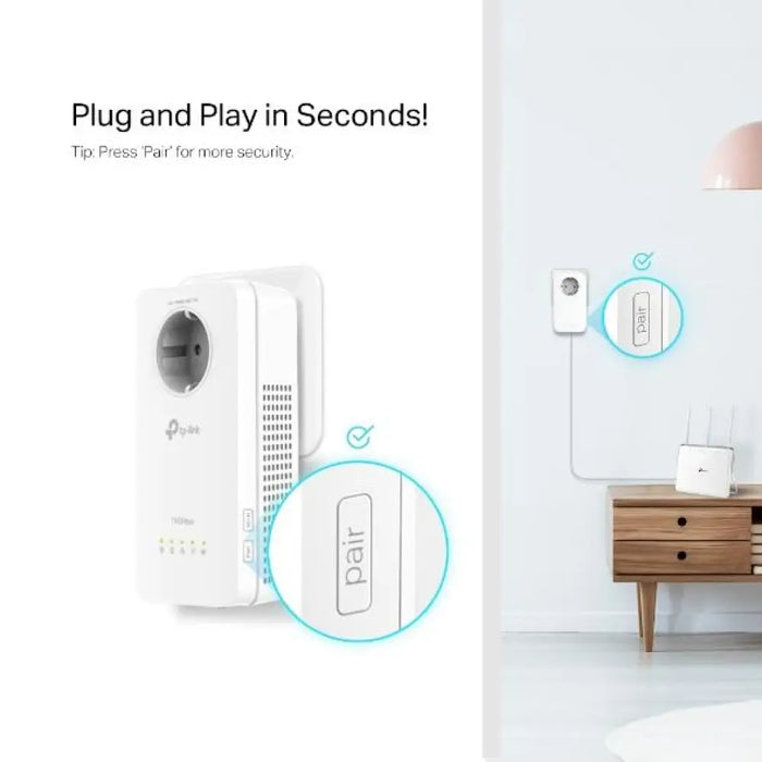 PowerLine адаптер TP-Link TL-WPA8631P WiFi 1 брой
