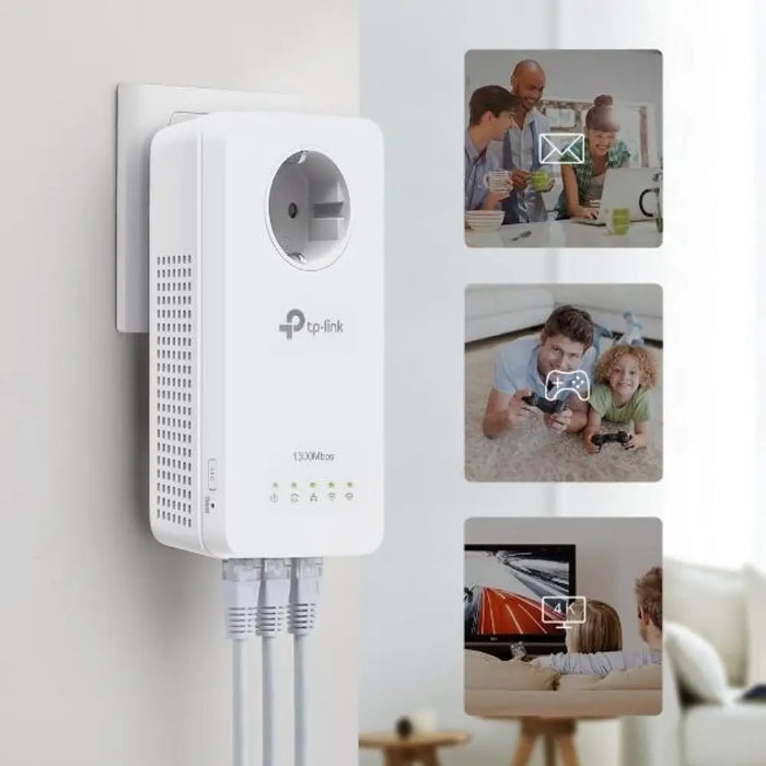 PowerLine адаптер TP-Link TL-WPA8631P WiFi 1 брой