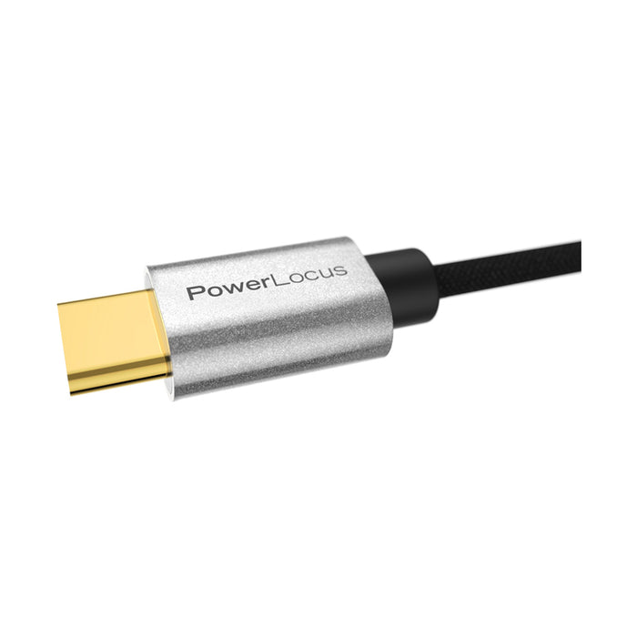 Кабел POWERLOCUS AUX-USB-C + MIC